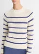 Load image into Gallery viewer, Vince Ribbed Stripe Cotton-Blend Pullover
