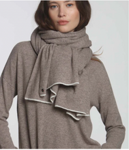 Load image into Gallery viewer, Label+Thread Jet Cashmere Wrap
