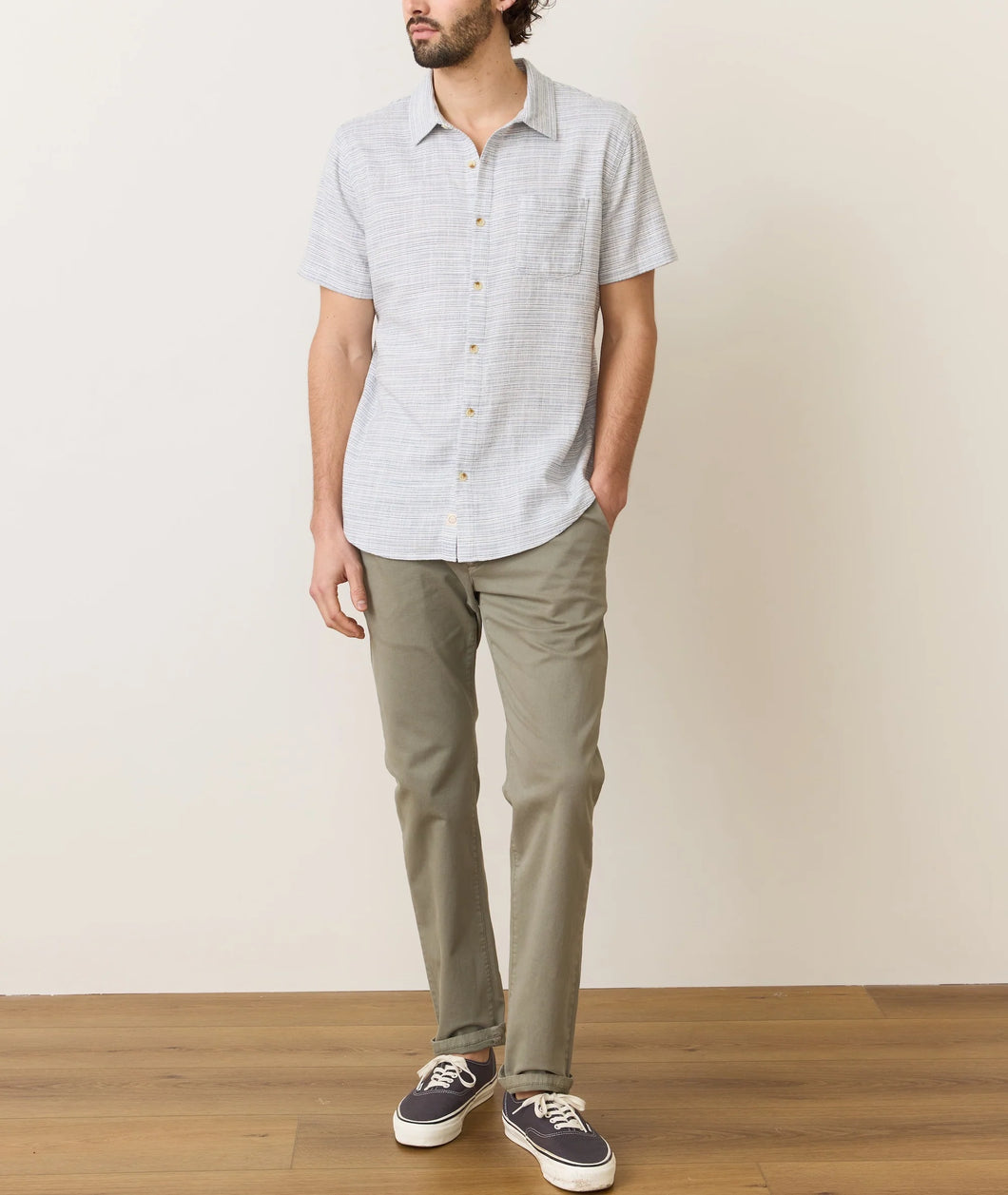 Marine Layer Stretch Selvage Short Sleeve Shirt