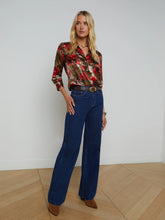 Load image into Gallery viewer, L&#39;AGENCE Dani 3/4 Sleeve Blouse
