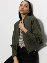 Load image into Gallery viewer, Sanctuary Linen Bomber Jacket
