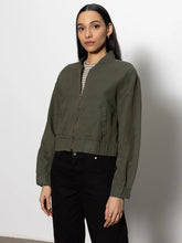 Load image into Gallery viewer, Sanctuary Linen Bomber Jacket
