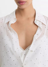 Load image into Gallery viewer, Vince Sheer Dot-Print Blouse
