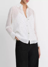 Load image into Gallery viewer, Vince Sheer Dot-Print Blouse
