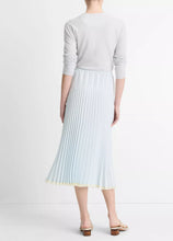 Load image into Gallery viewer, Vince Pleated Tiered Satin Skirt
