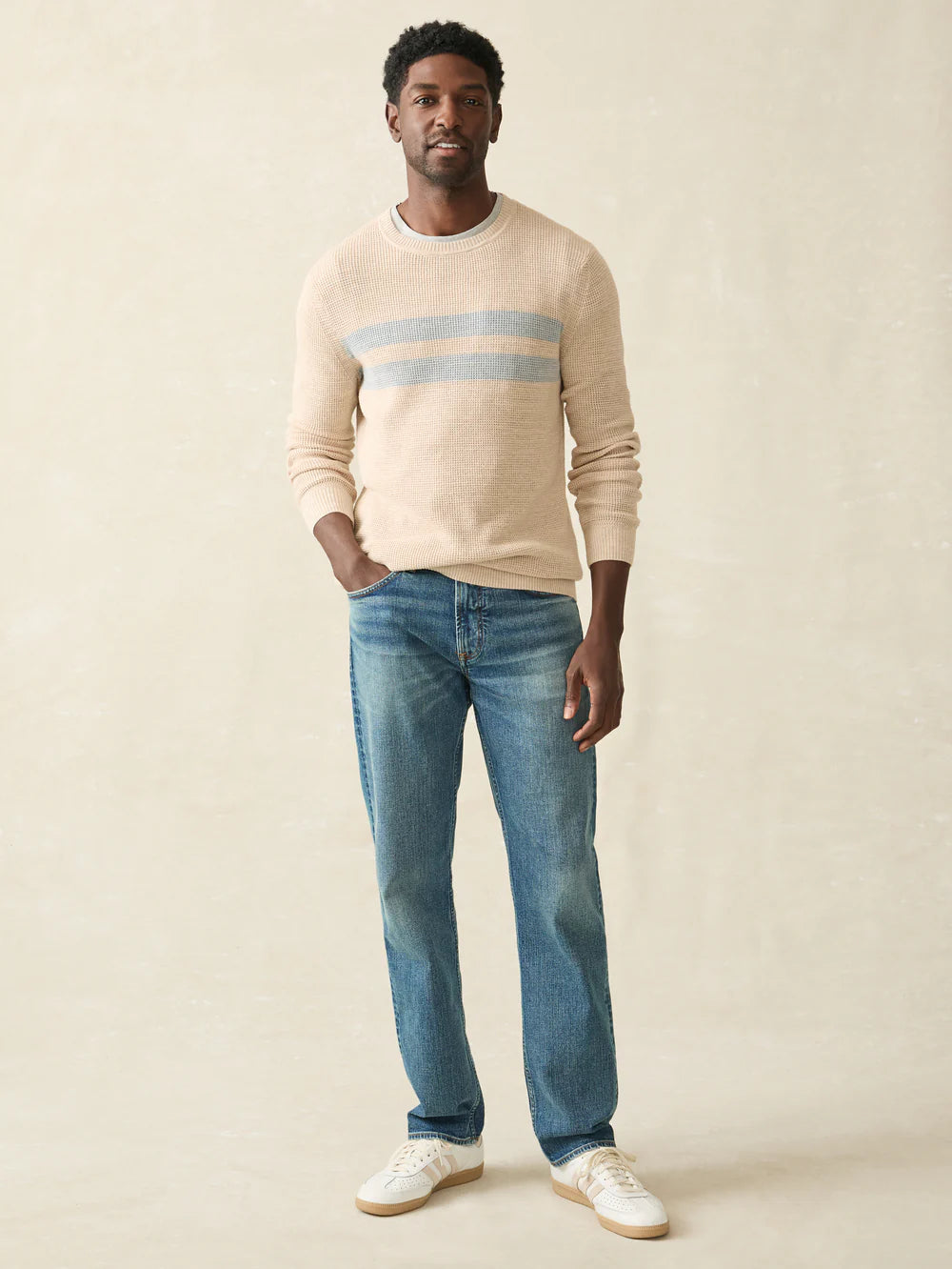 FAHERTY Sunwashed Crewneck Sweater