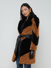 Load image into Gallery viewer, L&#39;AGENCE Zoya Belted Faux Fur Coat
