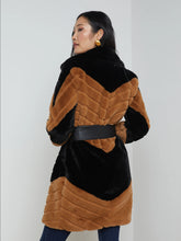 Load image into Gallery viewer, L&#39;AGENCE Zoya Belted Faux Fur Coat
